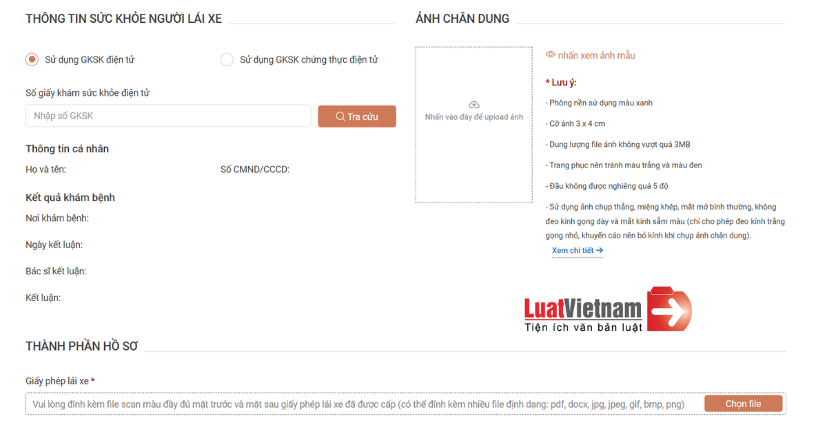 Cấp đổi Giấy phép lái xe từ 01/3/2025