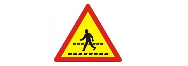 Biển báo W.224 “Đường người đi bộ cắt ngang” Biển báo W.224 “Đường người đi bộ cắt ngang”