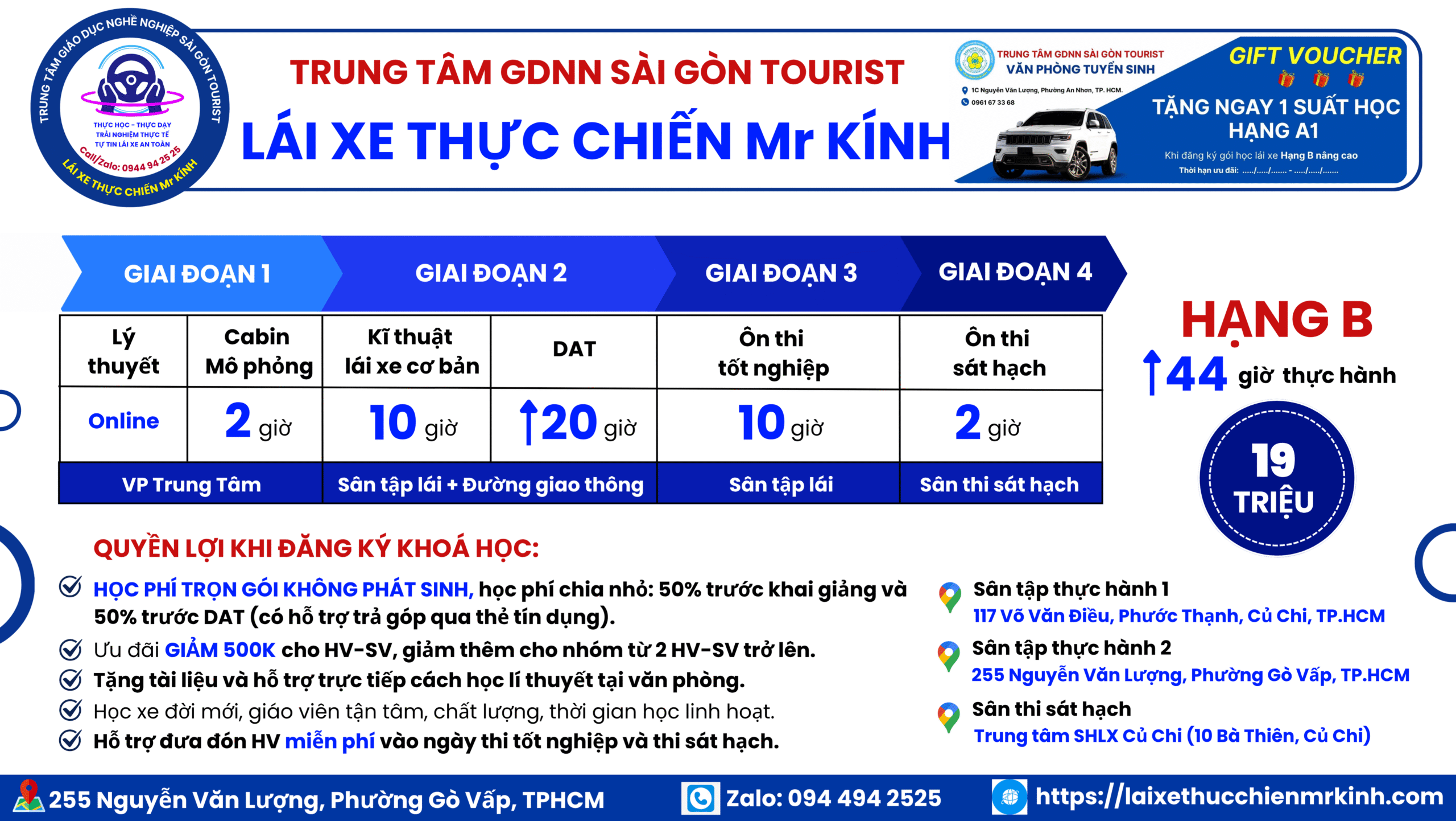 Học Lái Xe B Quận Gò Vấp